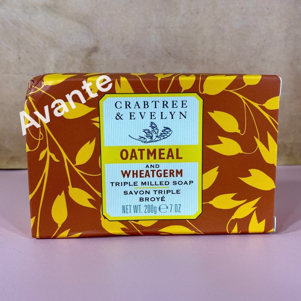 Crabtree & Evelyn Oatmeal and Wheatgerm Triple Milled Soap Bar 7 oz